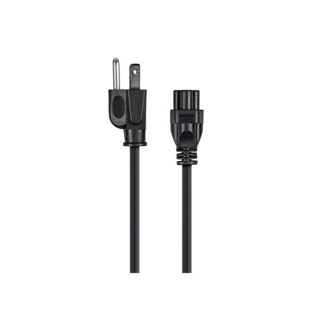 MONOPRICE Grounded Ac Power Cord 18AWG, 6 ft.Black 7688